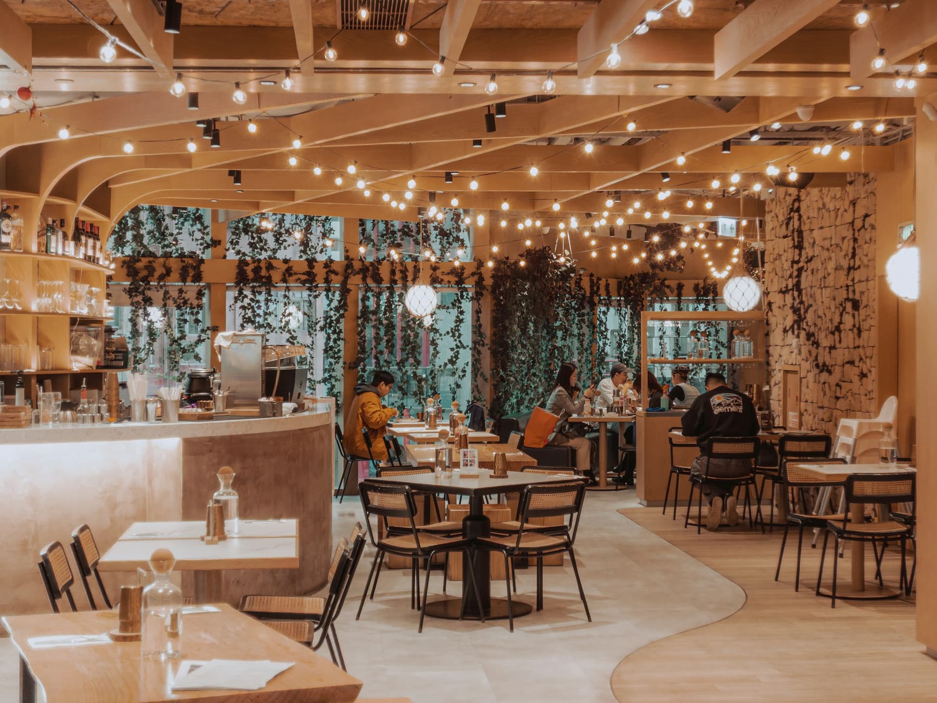 Warm, inviting dining room at Shyan's Kitchen